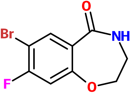 (image for) MC004217 7-Bromo-8-fluoro-3,4-dihydro-1,4-benzoxazepin-5(2H)-one